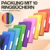 ACROPAQ 10 x Ringbuch A4 2 Ringen Rückenetiketten Produktbild-Vorschau 2