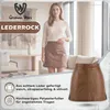 Trendiger Mini Lederrock aus Lammnappa Business Rock Produktbild-Vorschau 4