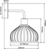 BRILLIANT Wandleuchte Norah braun IP20 E27 40 Watt dimmbar Produktbild-Vorschau 5