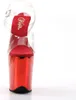 FLAMINGO-808 Damen Sandale von Pleaser, Transparent Rot , Produktbild-Vorschau 2
