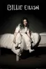 Billie Eilish sitting on a bed with white sheets. Náhled obrázku produktu