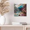 DEQORI Glasbild Echtglas 30x30 cm 'Goldene Wogen' Wandbild Produktbild-Vorschau 4