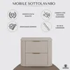 RODAN | Mobile da bagno - 60 CM - Beige Mat - MDF - 2 Anteprima dell’immagine prodotto 2