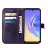 VIVO V21E 5G Case, Butterfly Relief Flip Leather Case with Voir les images du produit 3