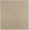 Tappeto ZIZUR Beige 120x120 cm Aspetto Iuta Interni ed Anteprima dell’immagine prodotto 1