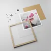 Gerahmtes Poster - Rahmen in heller Eiche - Yoga weiblich Produktbild-Vorschau 4