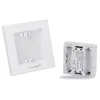A white frame and a white battery compartment for a motion detector are shown against a white background. Produktbild-Vorschau