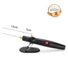 A black hot wire foam cutter is shown on a white background, with dimensions indicated by lines and text. Produktbild-Vorschau