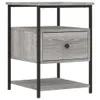 vidaXL Table de nuit Gris Chêne Sonoma 40x42x56 cm Bois Voir les images du produit 2
