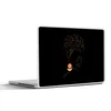 MuchoWow® Laptop Aufkleber Sticker Cover Frau - Gold - Produktbild-Vorschau 1