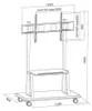 Techly ICA-TR31, 150 kg, 139,7 cm (55"), 3,05 m (120"), Produktbild-Vorschau 3