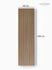 holz4home® Akustikpaneele 240x60cm Eiche 2er Set I Filz Produktbild-Vorschau 7