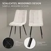 ML-Design jedálenská súprava 4 stoličiek v béžovej farbe, Náhľad obrázku produktu 3