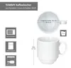 6er Set Tommy Kaffeebecher 220ml weiß Porzellan 6 Personen Produktbild-Vorschau 5