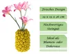 Handgefertigte stylische gelbe Vase 19 x 19 x 26 Steingut Produktbild-Vorschau 2