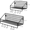 Moderne Zwei-Schicht Wandplank - Zwart - 30 x 12 x 13 cm (L Produktbild-Vorschau 4