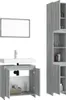 vidaXL Ensemble de meubles de salle de bain 3 pièces Gris Voir les images du produit 4