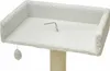 Liegemulde mit Kissen weiß Teddyfell 60 cm Produktbild-Vorschau 3