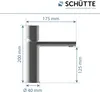 SCHÜTTE Waschtischarmatur NEW YORK, Wasserhahn Bad mit Pop Produktbild-Vorschau 5