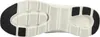 The bottom view of a white sneaker sole with black grip pads. Voir les images du produit