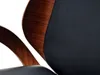 Designová židle SIGRID - ořech / černá Náhled obrázku produktu 7