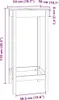 vidaXL Barový stůl bílý 50x50x110 cm Masivní borovicové Náhled obrázku produktu 7