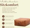 Vintage pouf sedák polštář stolička z kůže Fjord velký Náhled obrázku produktu 6