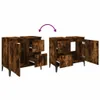 vidaXL Badschrank Räuchereiche 65x33x60 cm Holzwerkstoff Produktbild-Vorschau 10