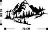 Wallity, Mountain 2, decorazione murale, nero, metallo, 40 Anteprima dell’immagine prodotto 3
