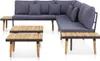 vidaXL 7-tlg. Garten-Lounge-Set mit Kissen Massivholz Produktbild-Vorschau 4
