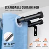 SucceBuy Tringles à rideaux doubles, longueur réglable de Voir les images du produit 2