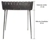 GOROCH Klappbarer Mangal Grill Stahl 2 mm für 10 Spieße - Produktbild-Vorschau 6