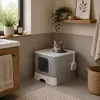 belviona Katzentoilette faltbar, Katzenklo mit Schublade & Produktbild-Vorschau 2