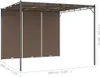 vidaXL Gartenpavillon mit Seitenvorhang 3x3x2,25 m Taupe Produktbild-Vorschau 7