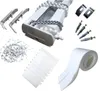 A collection of parts for a vertical blind or curtain. Voir les images du produit
