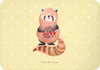 Mr. & Mrs. Panda magnet Roter Panda - Gelb Pastell - Produktbild-Vorschau 1