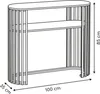 Konsola z półką, lamele, SLAT, 100 cm Podgląd zdjęcia produktu 5