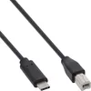 InLine® 35761 Câble USB 2.0, type C prise à B prise, noir, Voir les images du produit 2
