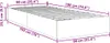 VidaXL 3310844, Graubraun, 140 kg, 90 cm, 193 cm, 23,5 cm, Produktbild-Vorschau 7