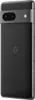 A black Google Pixel 7 smartphone shown from a diagonal back view. Produktbild-Vorschau