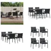 vidaXL 5 tlg. Garten Essgruppe mit Kissen Poly Rattan und Produktbild-Vorschau 1