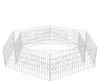 vidaXL Šestihranný gabionový zvýšený záhon 200x173x40 cm Náhled obrázku produktu 4