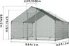 VEVOR - Gran gallinero de metal, 2 x 1 x 2 metros. Jaula Vista previa de la imagen del producto 8