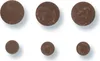Libaro Wandhaken braun marmoriert 6er Set, 3 kleine und 3 Produktbild-Vorschau 1