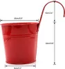 10 kusov kovových závesných kvetináčov 10 cm s odnímateľným Náhľad obrázku produktu 2