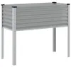 vidaXL Fioriera grigia 100x45x90 cm in acciaio Anteprima dell’immagine prodotto 1