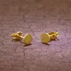 trendor Damen-Ohrringe 333 / 8K Gold Eismatt Ohrstecker ⌀ 5 Produktbild-Vorschau 2
