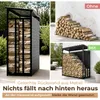 Regał na drewno z tylną ścianką i dachem 187x88x186 cm Podgląd zdjęcia produktu 3