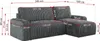Cord Sofa, Cord Couch, Sofa L-Form mit Schlaffunktion und Produktbild-Vorschau 9