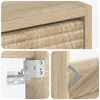 vidaXL Wandmontierter Schuhschrank HAARLEM 71 x 17 x 86 cm Produktbild-Vorschau 6
